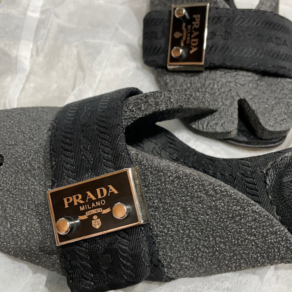 Vintage Prada slides size 37. Good used condition